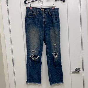 ABLE The Vintage Distressed Straight Leg Jeans